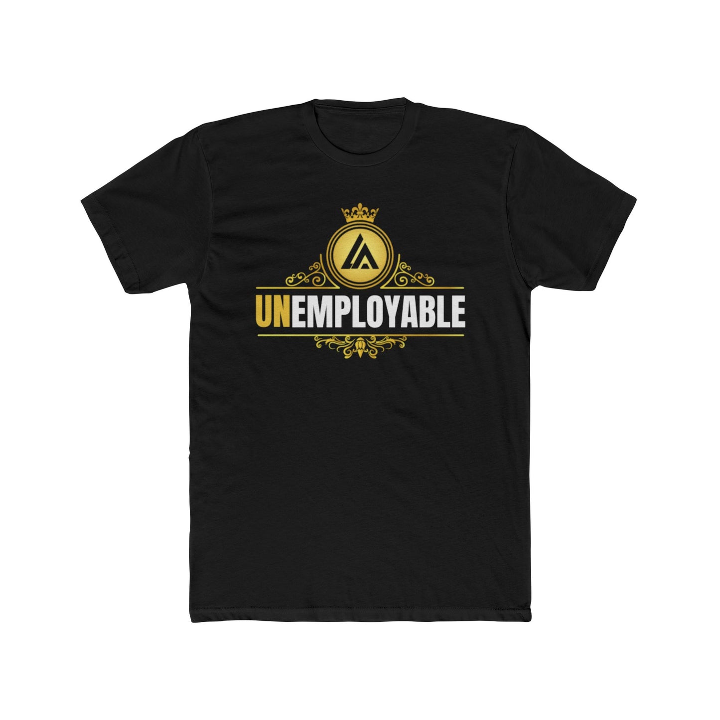 UNEMPLOYABLE blk/gold tee
