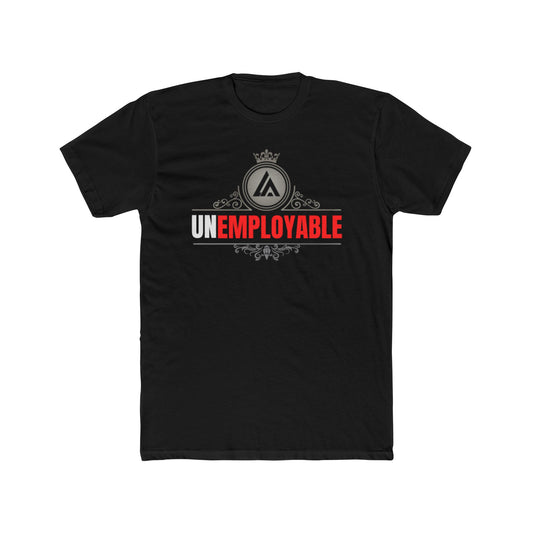 UNEMPLOYABLE blk/red tee