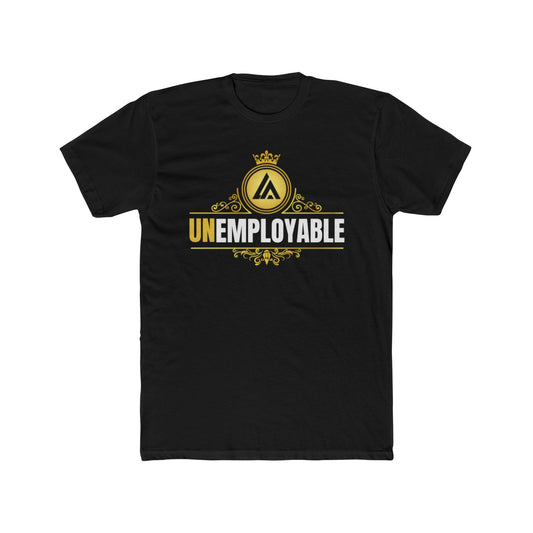UNEMPLOYABLE blk/gold tee