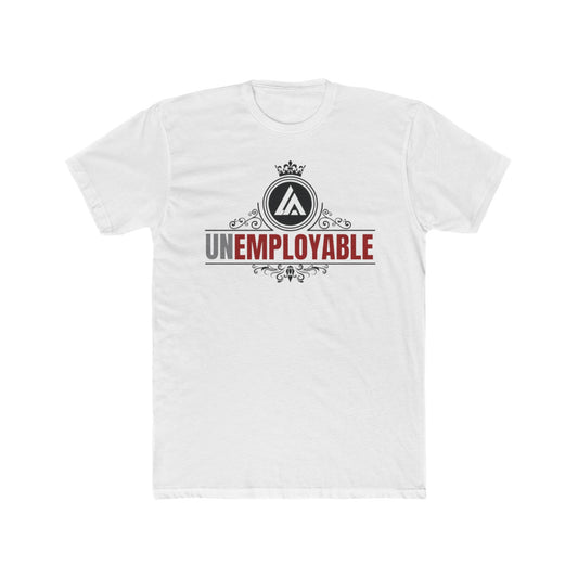UNEMPLOYABLE Grey/Burgundy tee